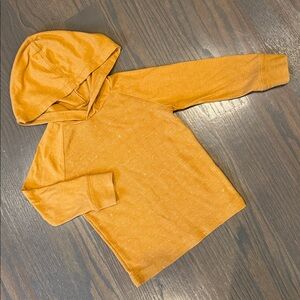 Jumping Beans Mustard Yellow Textured Long Sleeve Hoodie | 2T